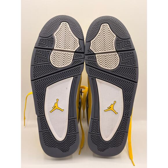 NIKE AIR JORDAN 4 Retro Lightning 2021 Tour Yellow Dark Blue Grey Sz 12 main image 12